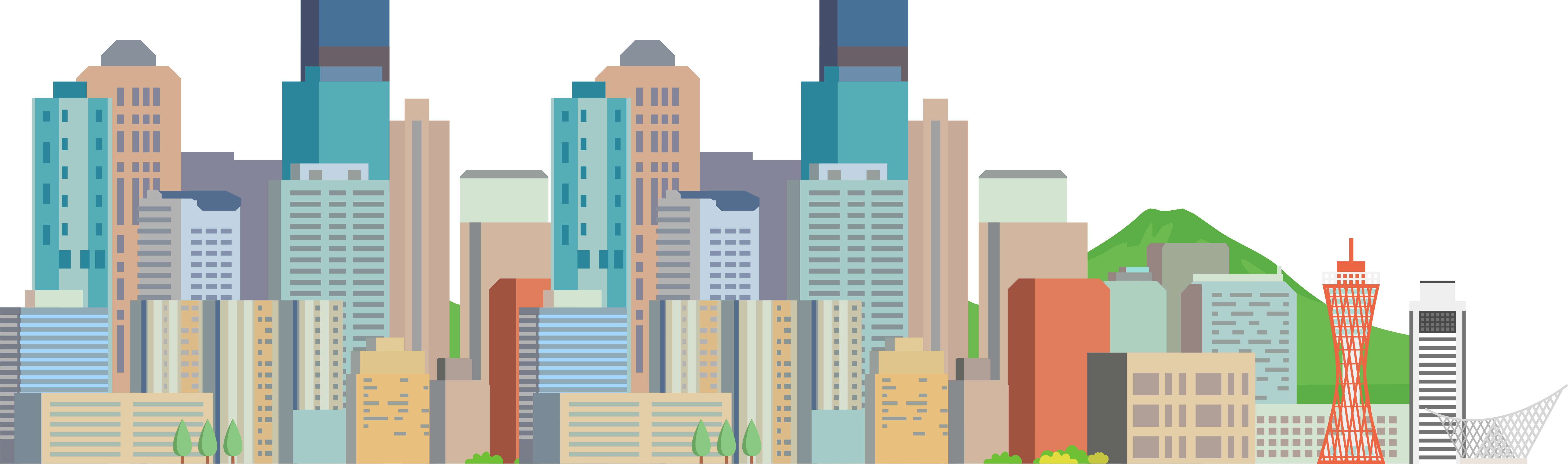 街並みのイラスト